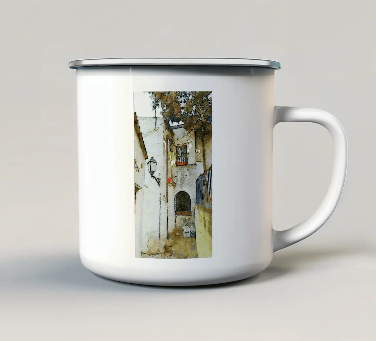 Posada tazza in smalto da Massimo Frascogna