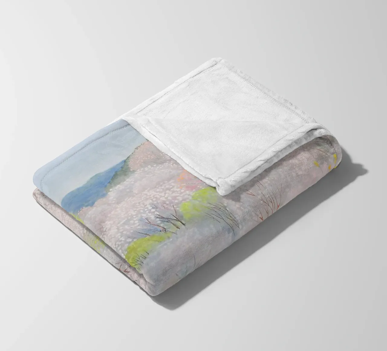 fiori di ciliegio selvatico coperta in pile da Noji-Mikiko