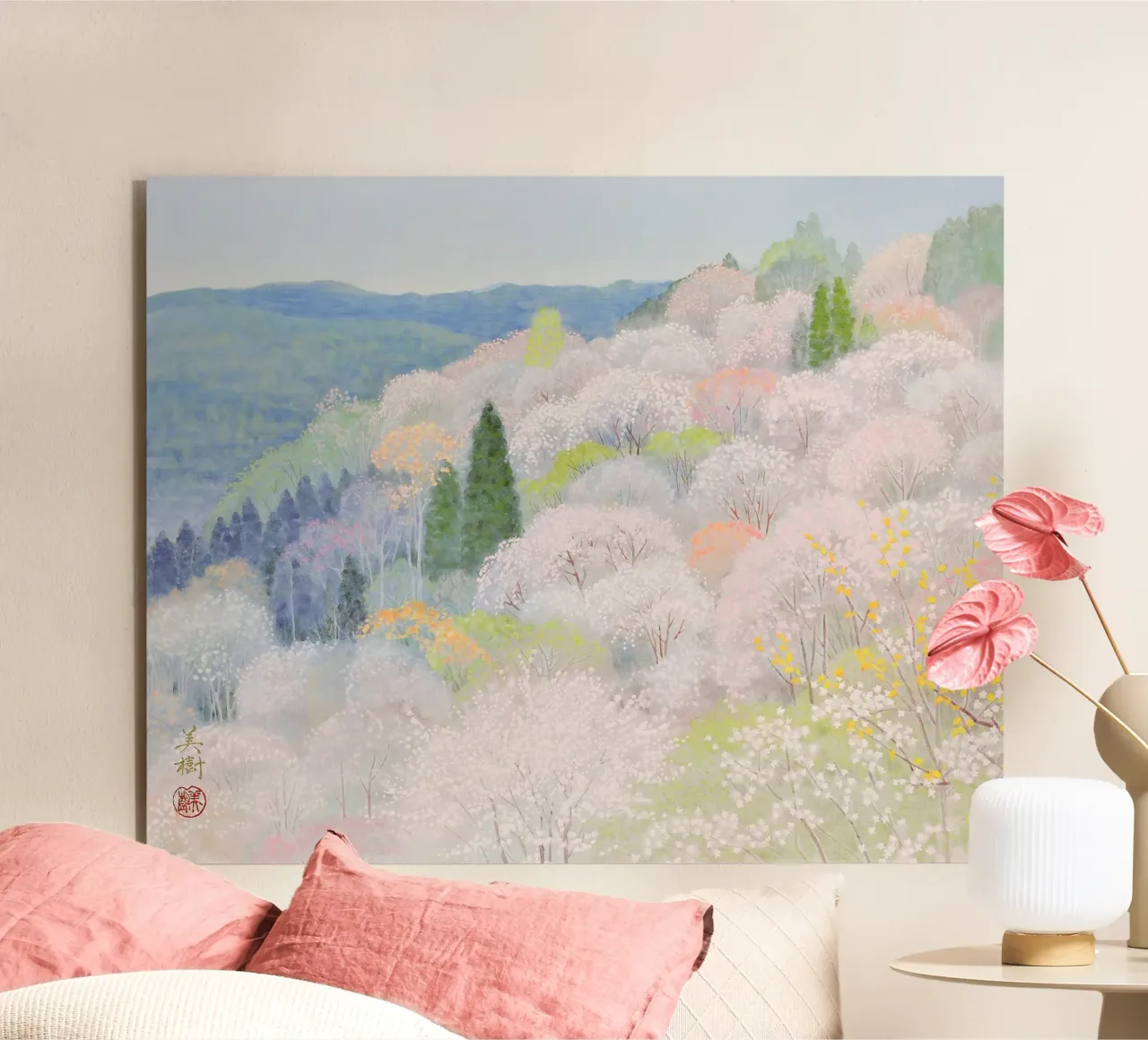 fiori di ciliegio selvatico alluminio dibond da Noji-Mikiko