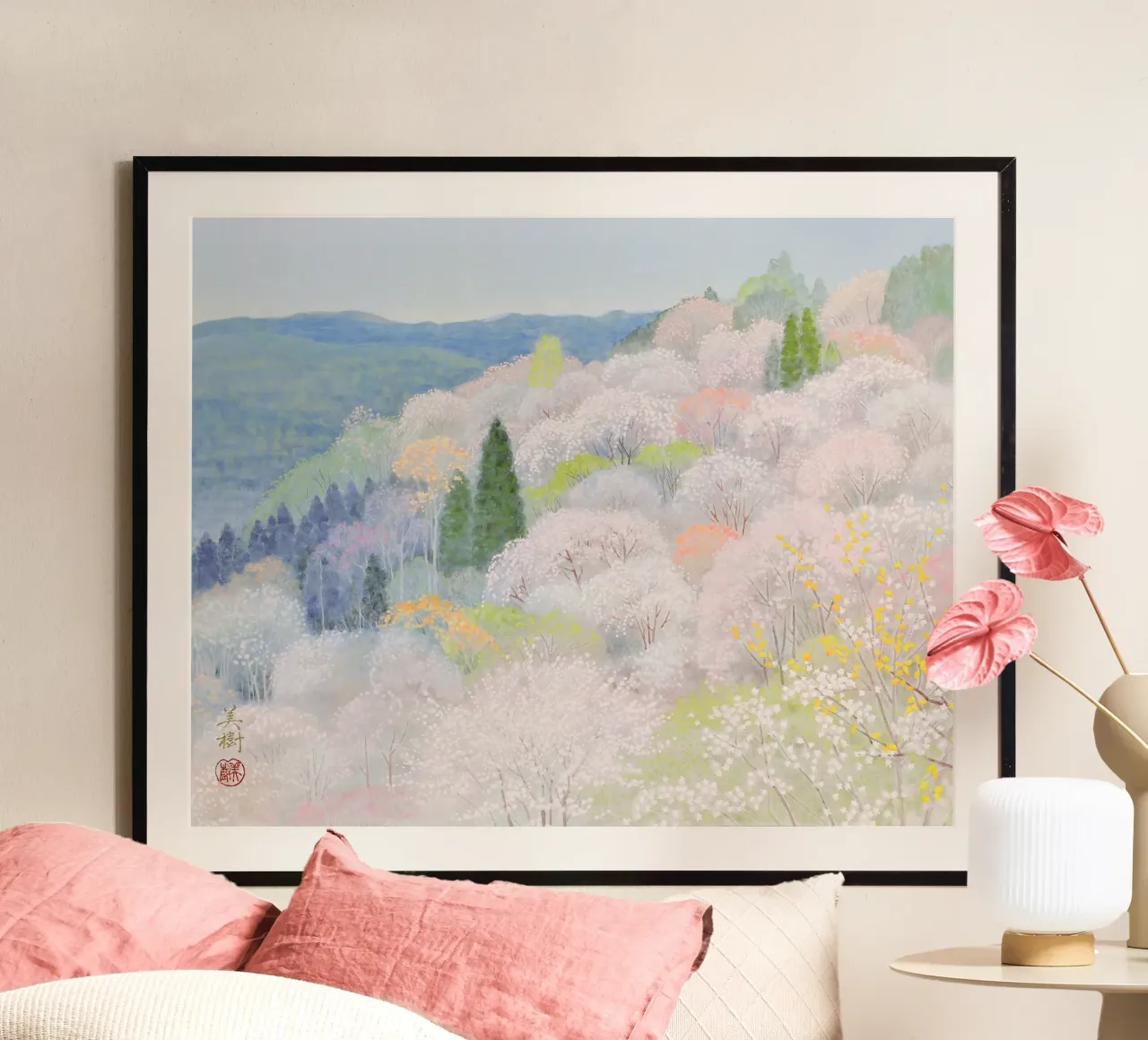 fiori di ciliegio selvatico carta hahnemühle da Noji-Mikiko