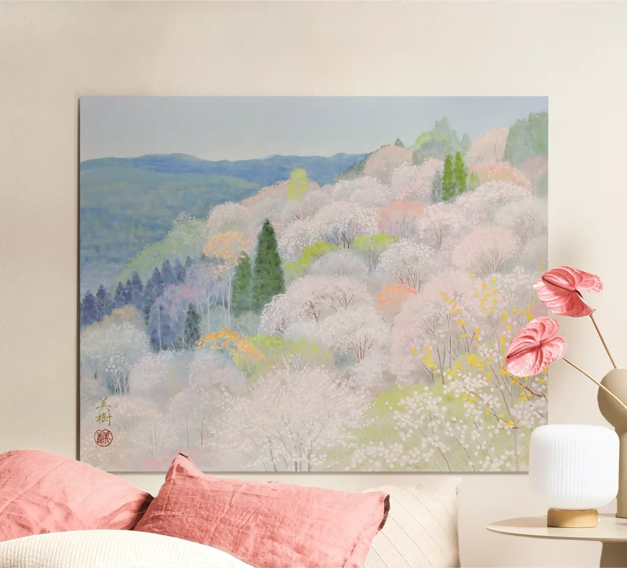 fiori di ciliegio selvatico carta hahnemühle da Noji-Mikiko