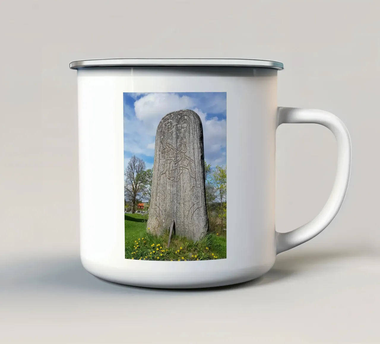 Stele tazza in smalto da Massimo Frascogna