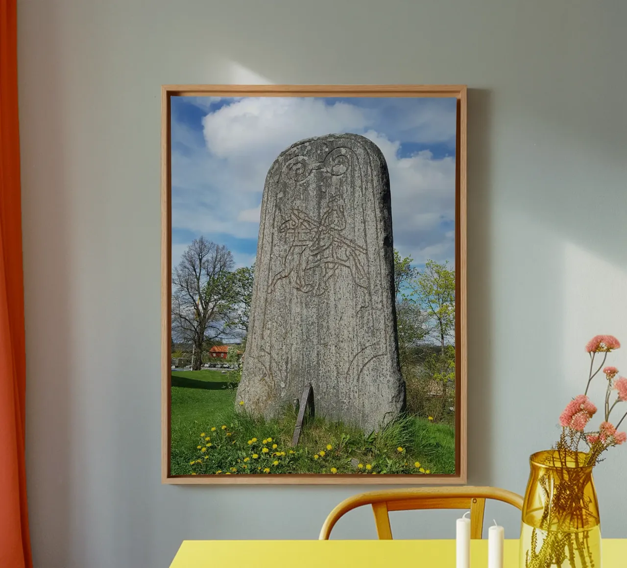 Stele tela con Cornice a cassetta da Massimo Frascogna
