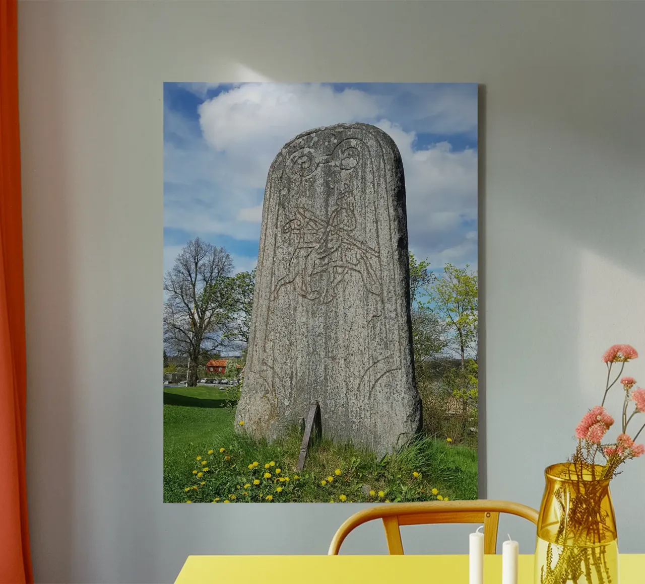Stele tela con Cornice a cassetta da Massimo Frascogna