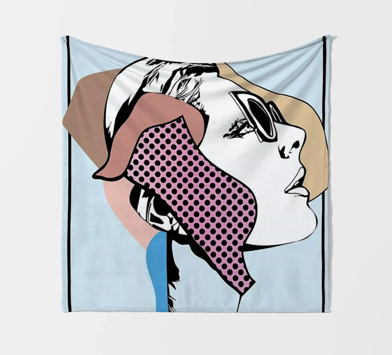 Collaging 1 Fleecedecke von Marcell Naubert