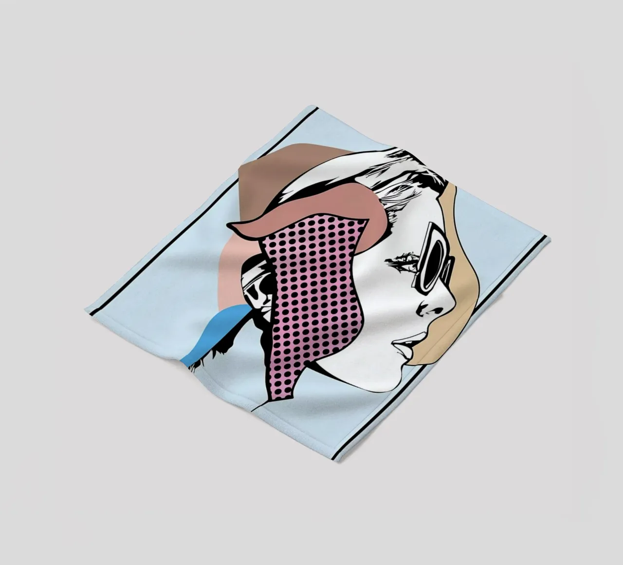 Collaging 1 Fleecedecke von Marcell Naubert