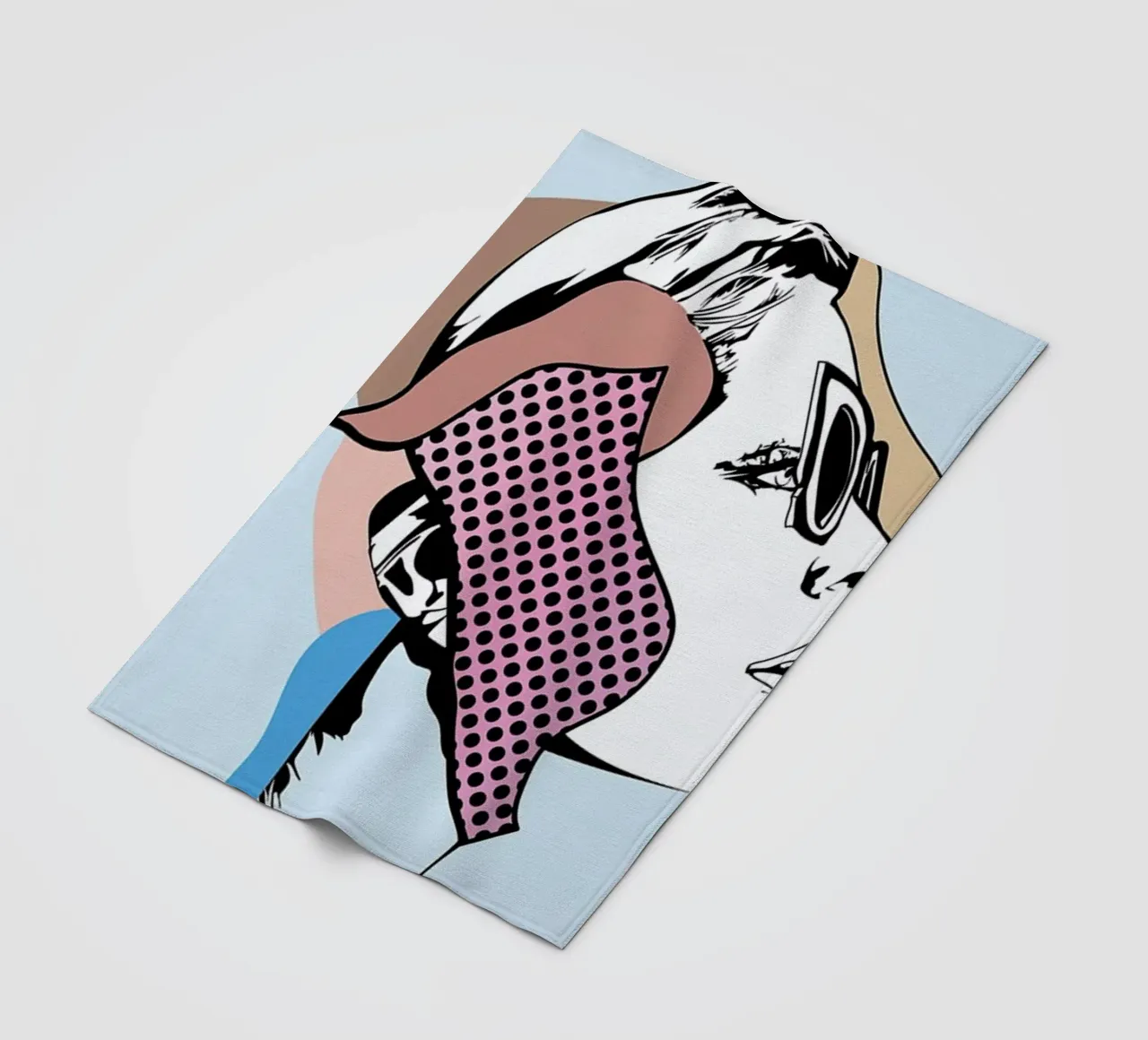 Collaging 1 Fleecedecke von Marcell Naubert