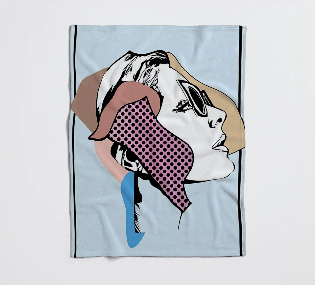 Collaging 1 Fleecedecke von Marcell Naubert