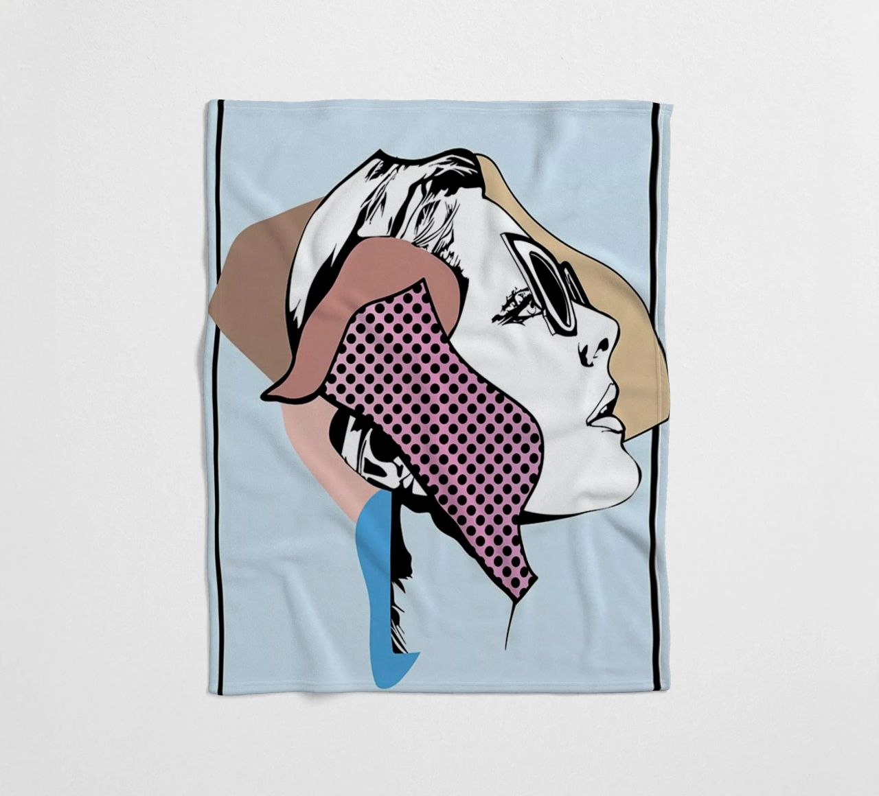 Collaging 1 Fleecedecke von Marcell Naubert