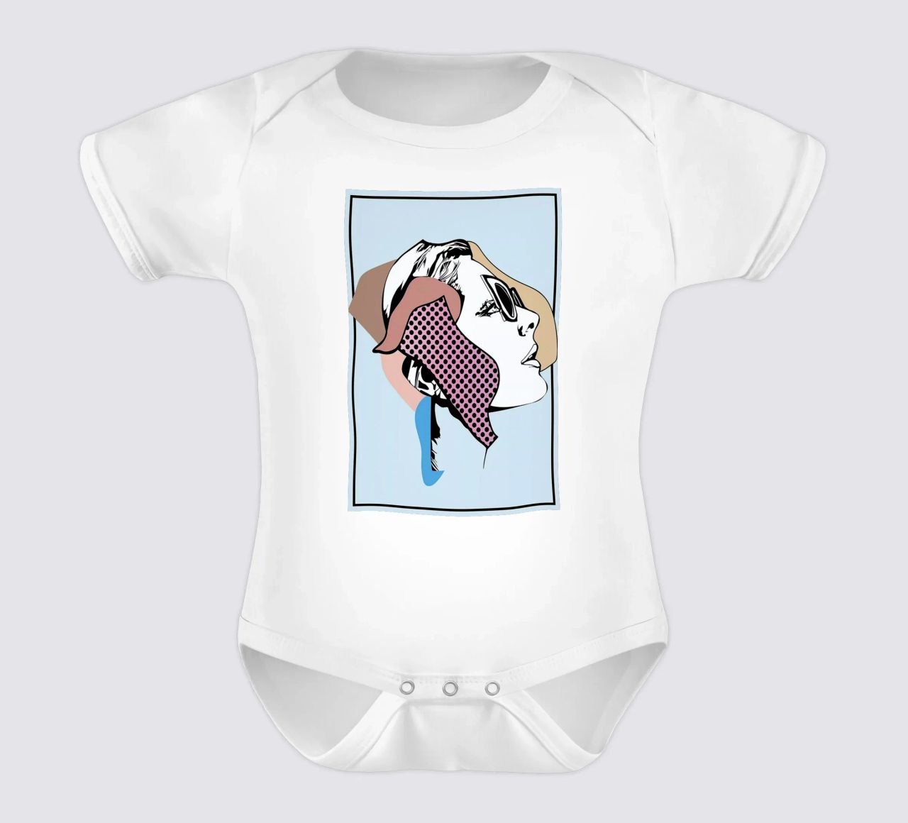 Collaging 1 Kurzarm Babybody von Marcell Naubert