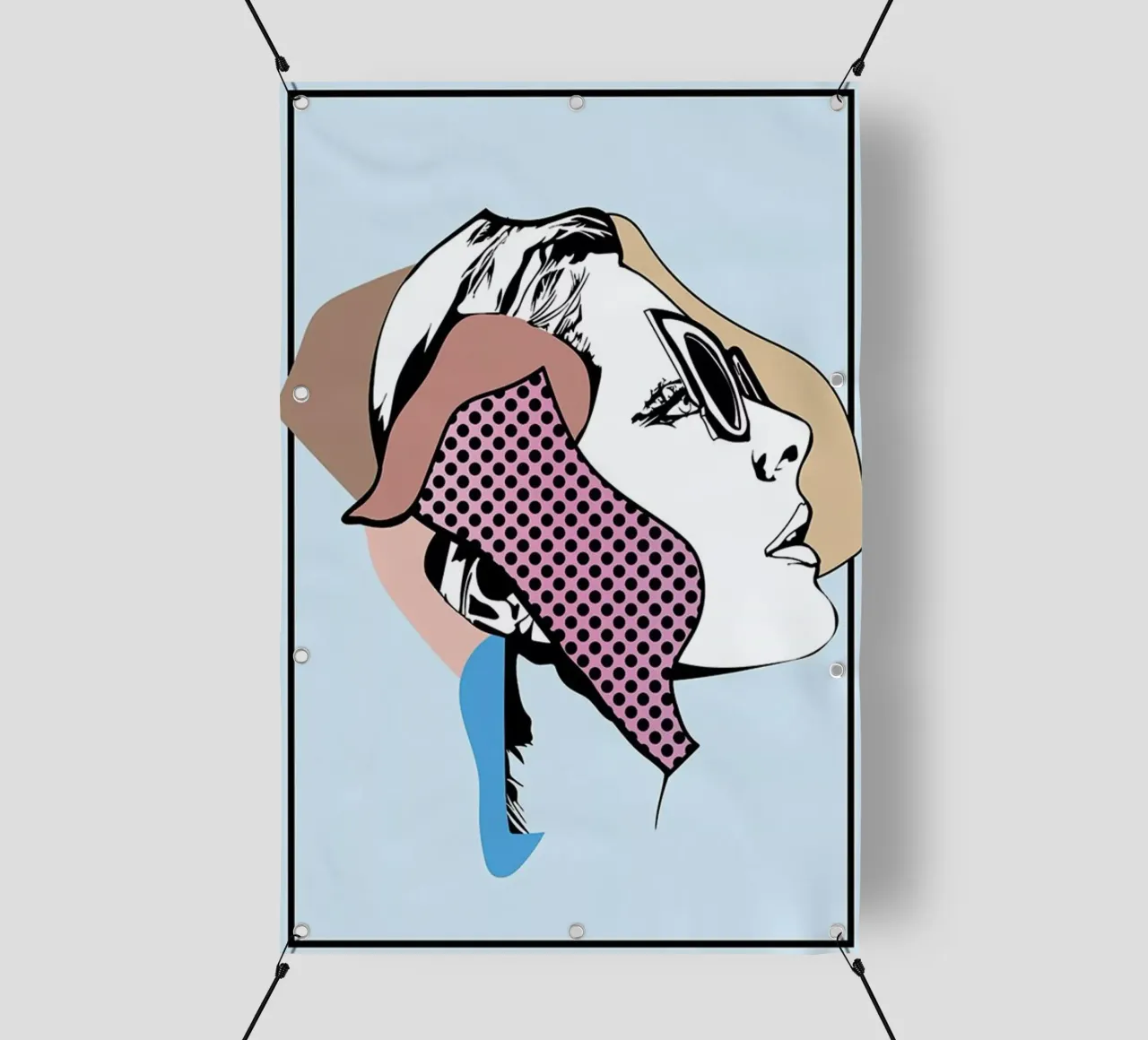 Collaging 1 telo in pvc da Marcell Naubert