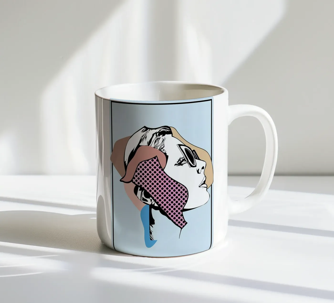 Collaging 1 ceramic mug by Marcell Naubert