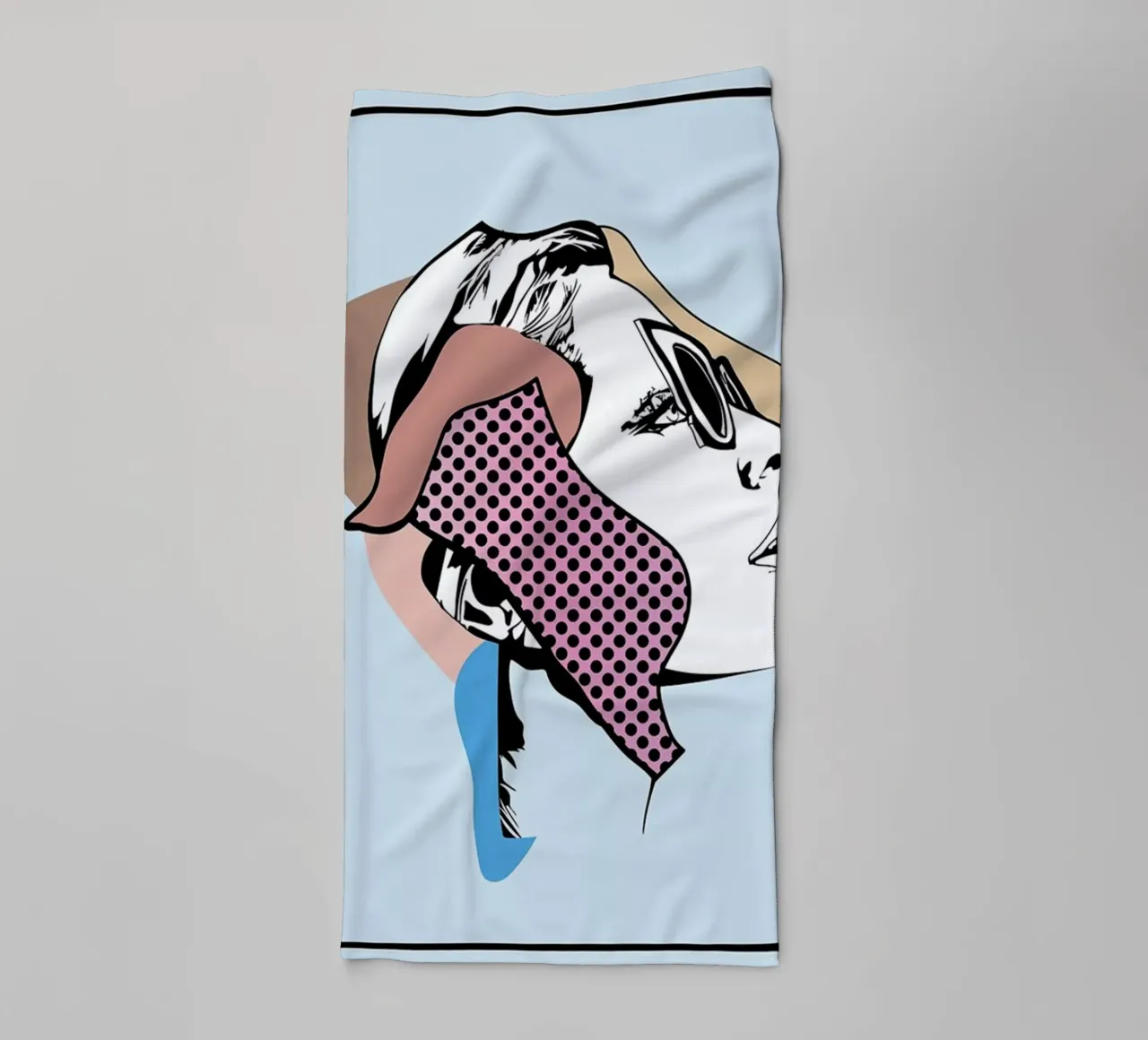 Collaging 1 serviette de bain de Marcell Naubert