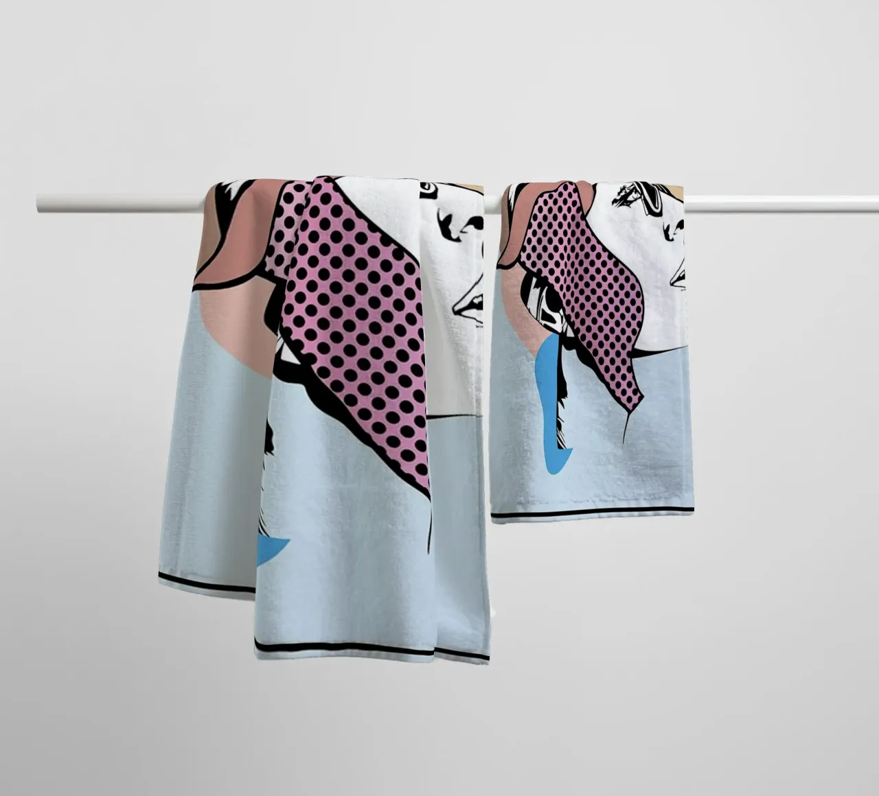 Collaging 1 serviette de bain de Marcell Naubert