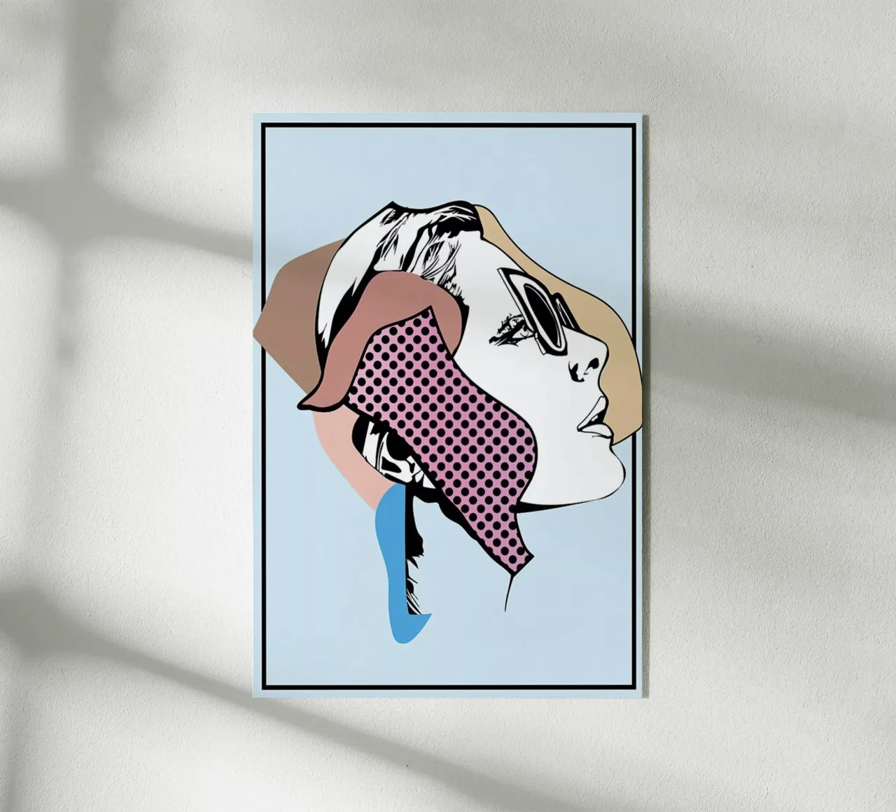 Collaging 1 acrylic glass by Marcell Naubert