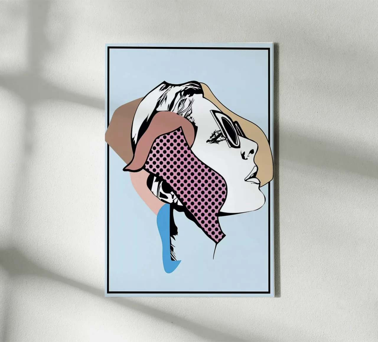 Collaging 1 tela con Cornice a cassetta da Marcell Naubert