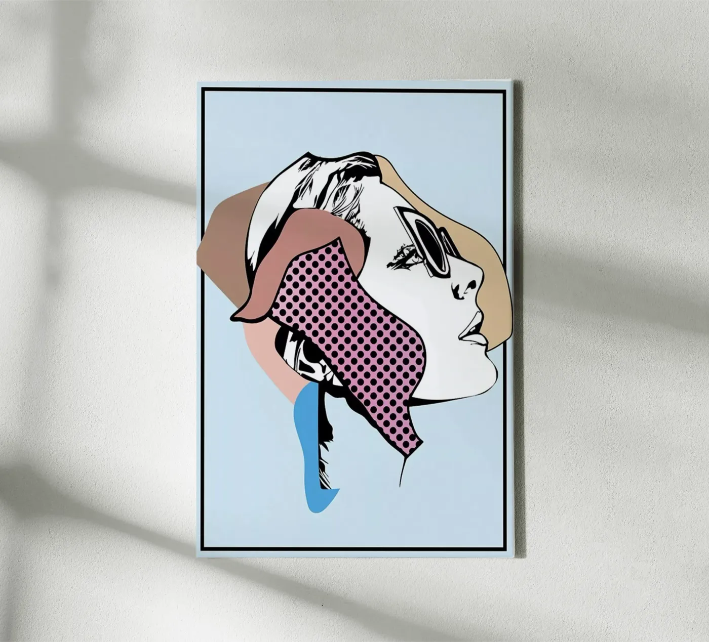 Collaging 1 canvas van Marcell Naubert