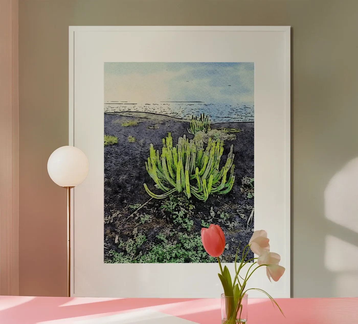 cactus poster by Massimo Frascogna