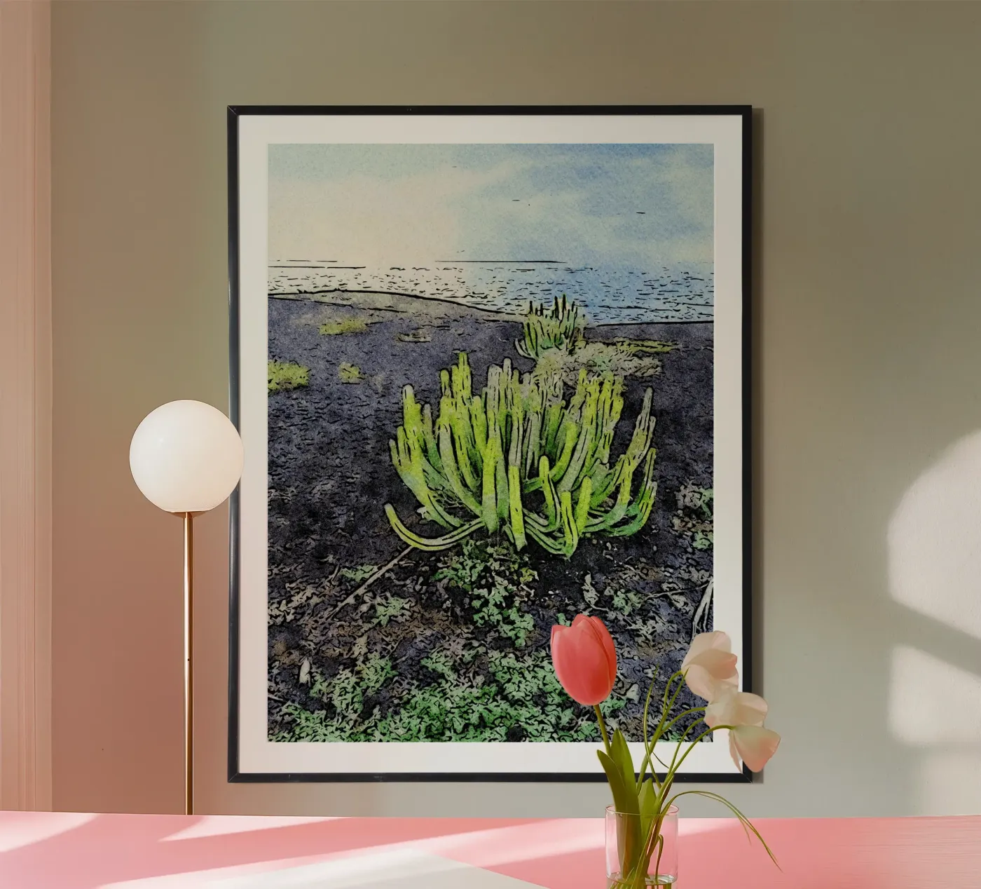 cactus poster by Massimo Frascogna