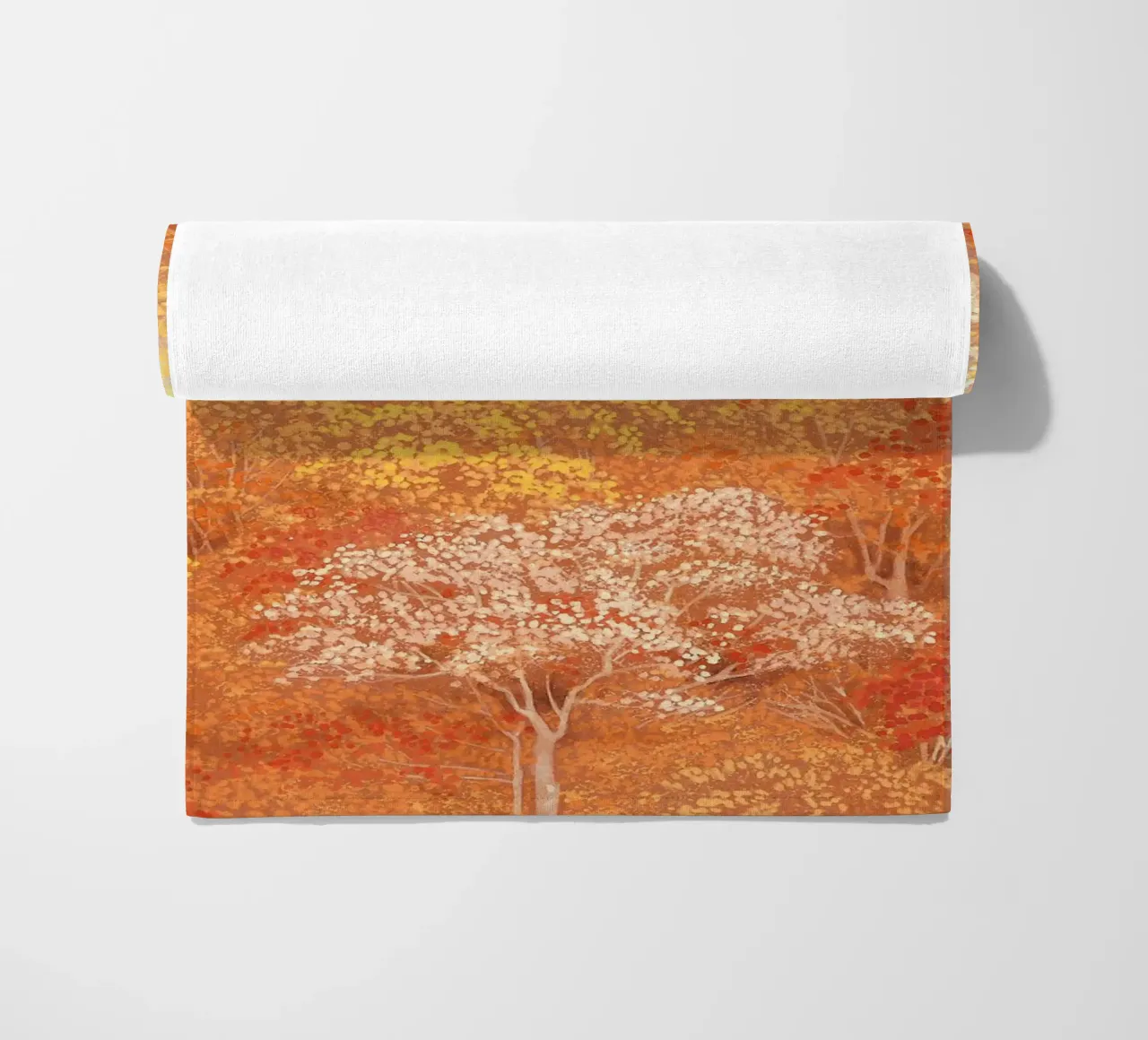autumn foliag beach towel by Noji-Mikiko