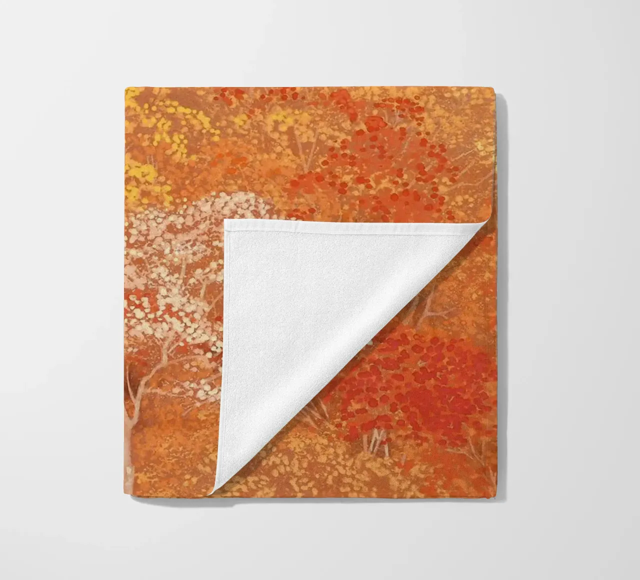 autumn foliag beach towel by Noji-Mikiko