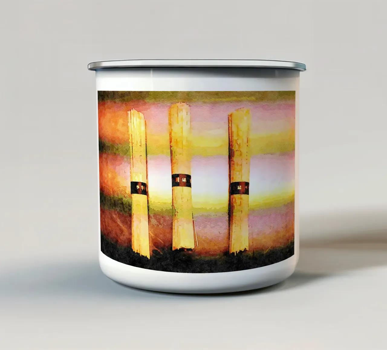 Tagliatelle! tazza in smalto da Massimo Frascogna