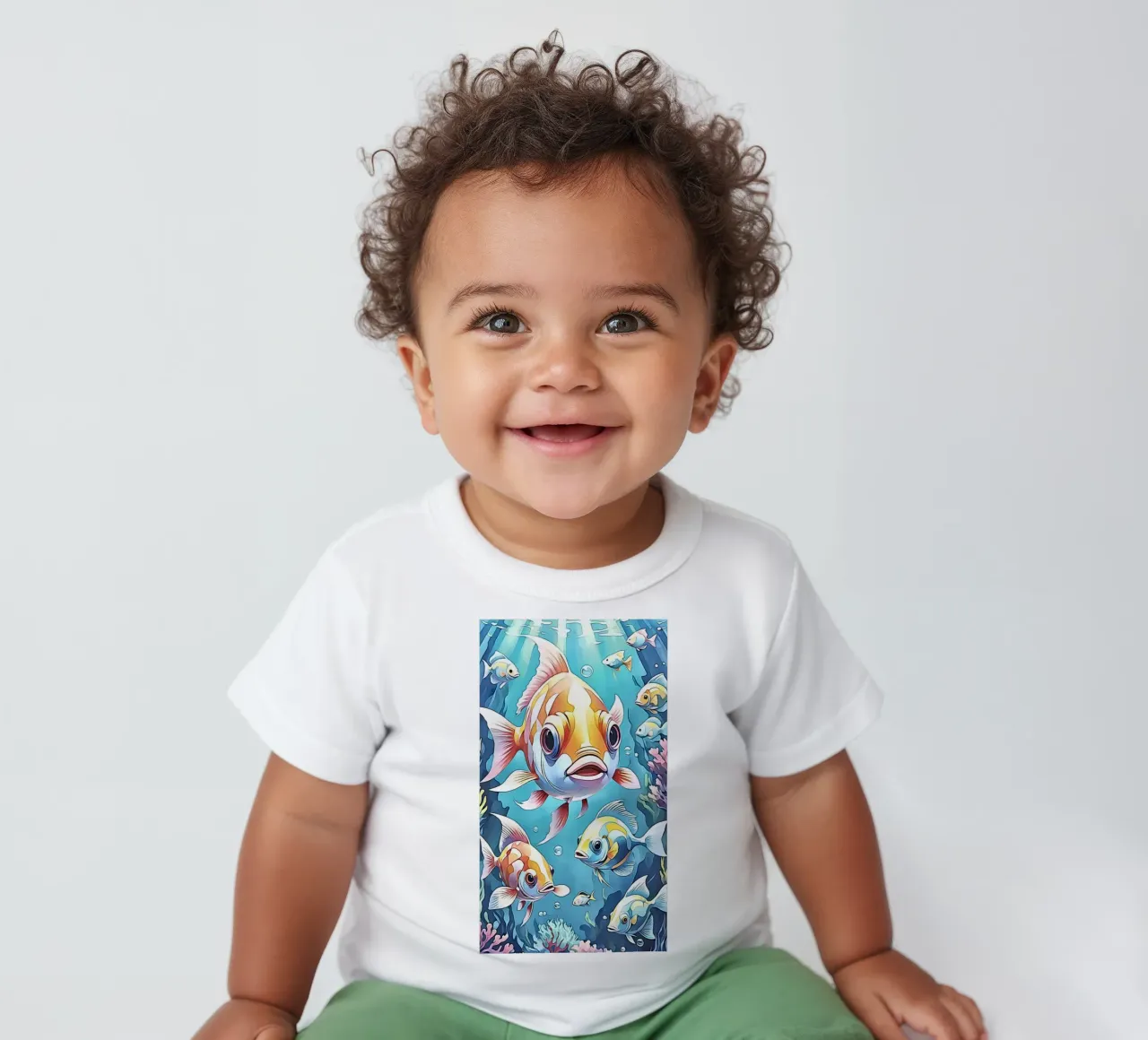Fish in pastel #1 baby t-shirt by ZAMART - PopArt