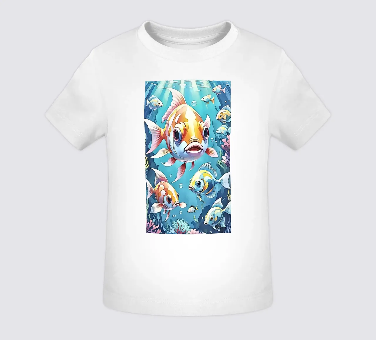 Fish in pastel #1 baby t-shirt by ZAMART - PopArt