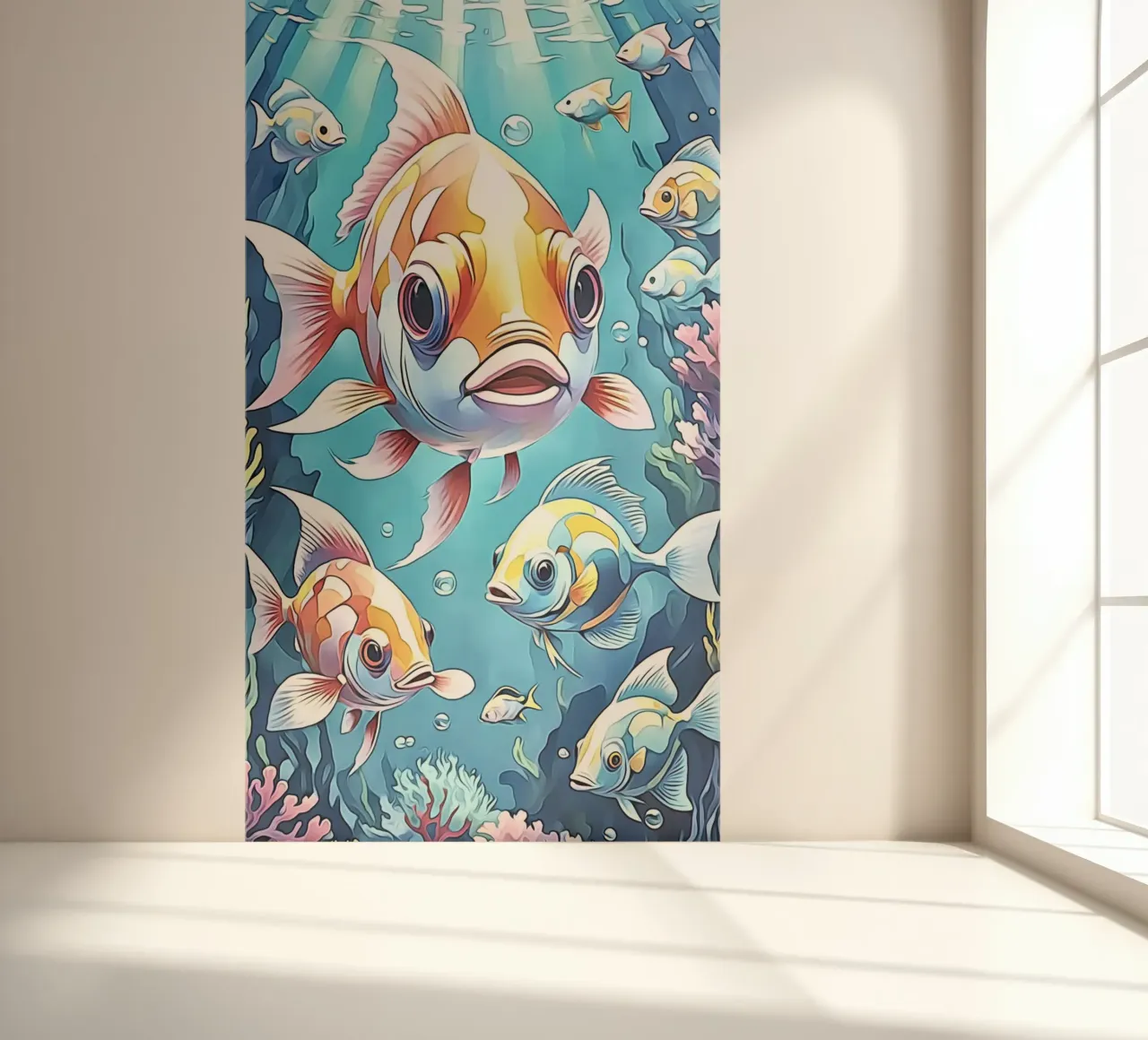 Fish in pastel #1 photo wallpaper by ZAMART - PopArt