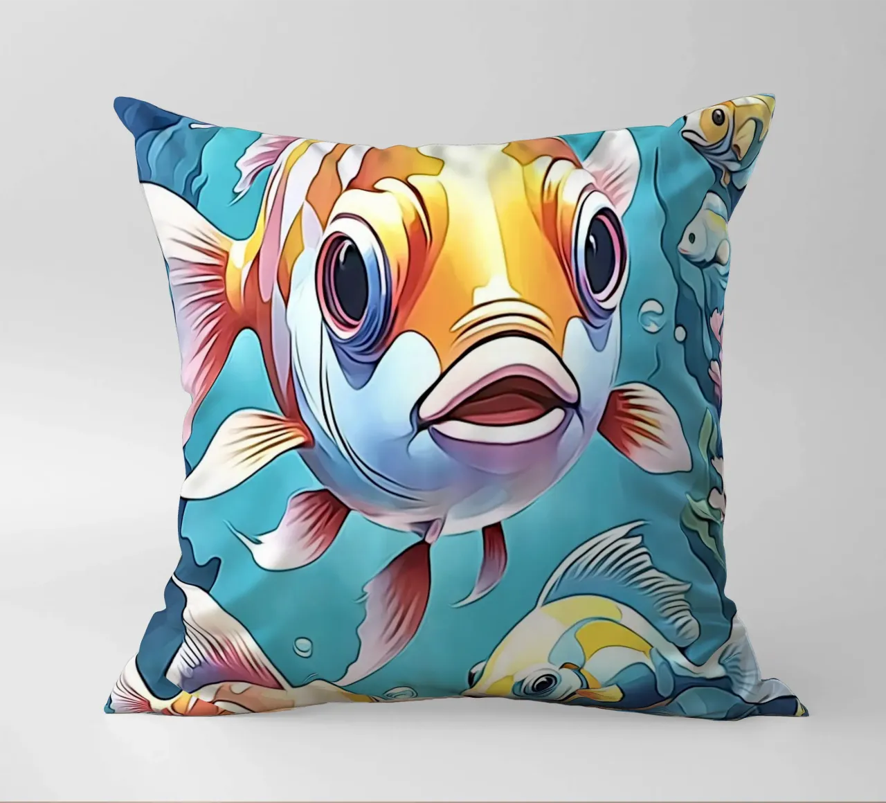 Pesce in pastello #1 cuscino da ZAMART - PopArt
