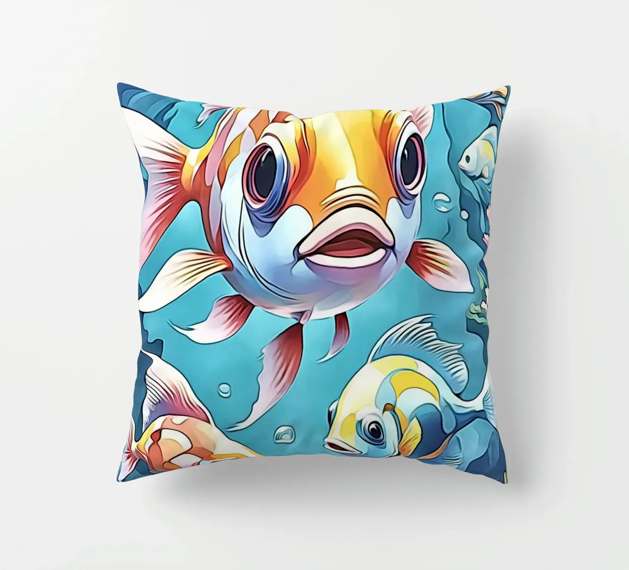 Pesce in pastello #1 cuscino da ZAMART - PopArt
