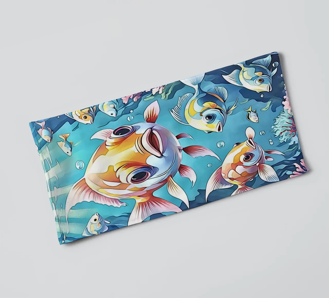Pesce in pastello #1 asciugamano da bagno da ZAMART - PopArt