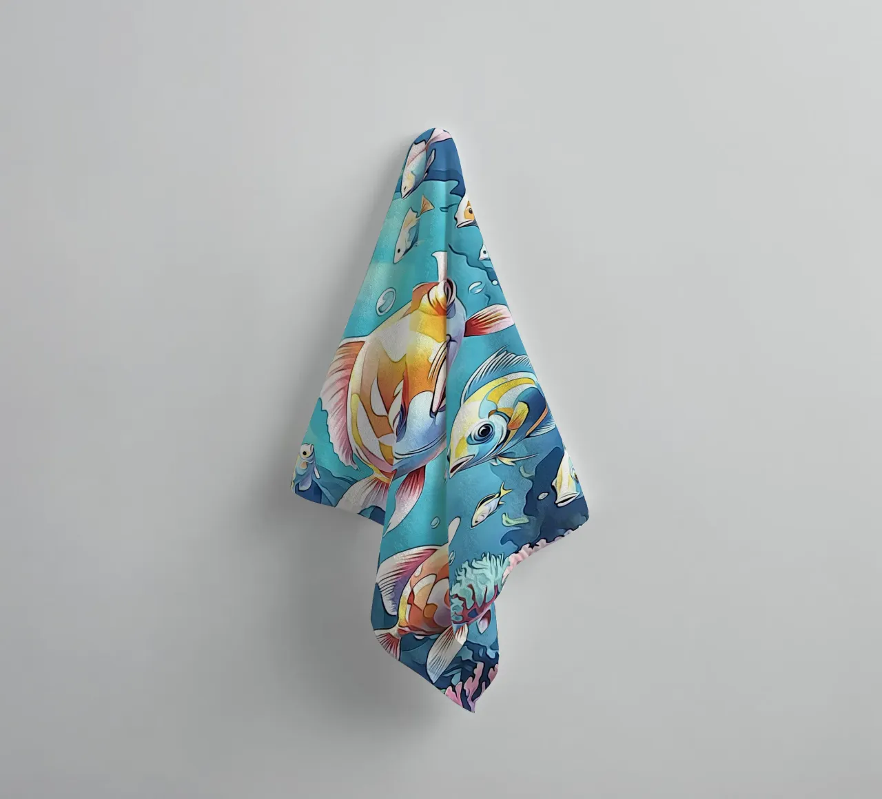 Pesce in pastello #1 asciugamano da bagno da ZAMART - PopArt