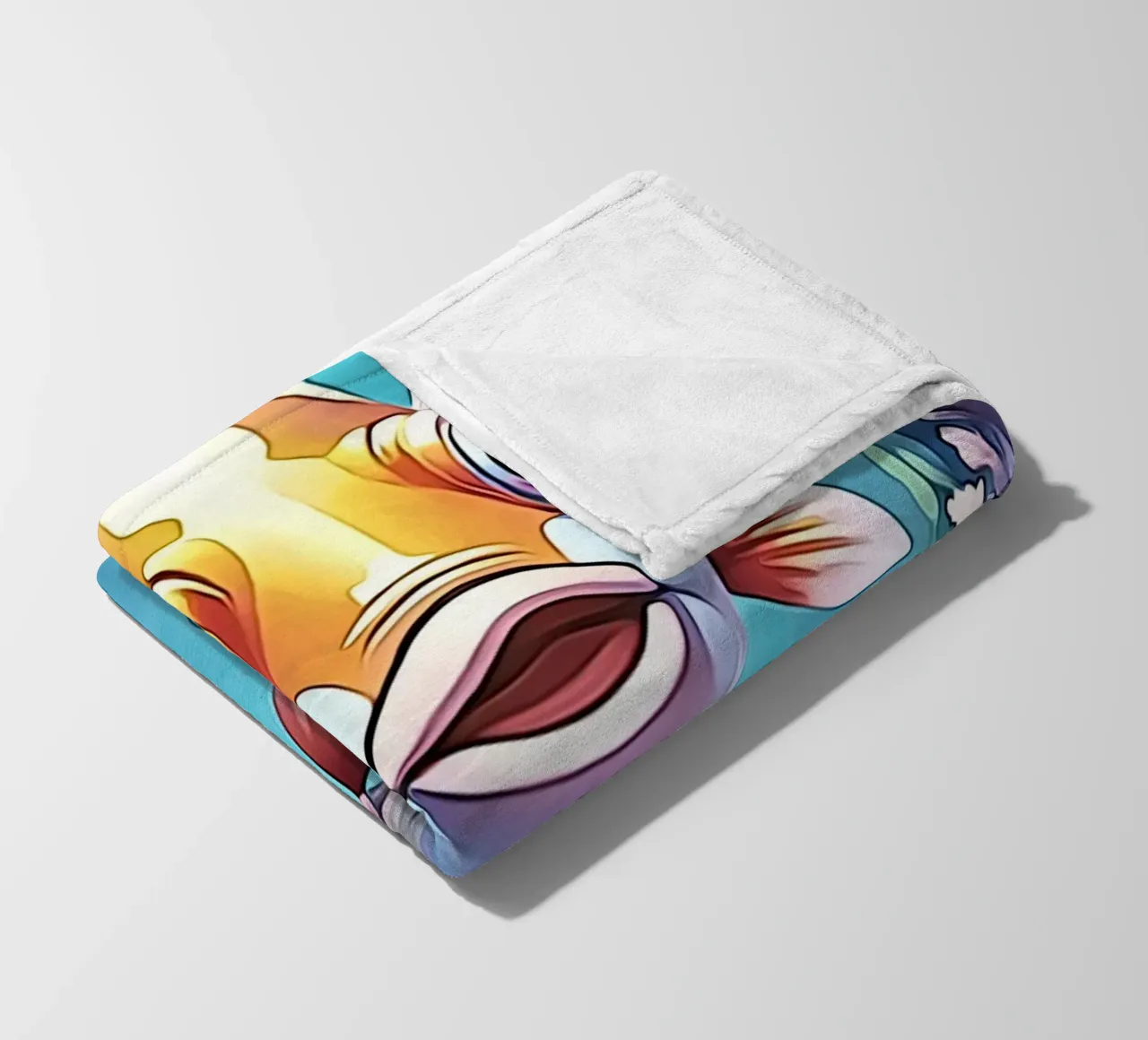 Fish in pastel #1 fleece blanket by ZAMART - PopArt