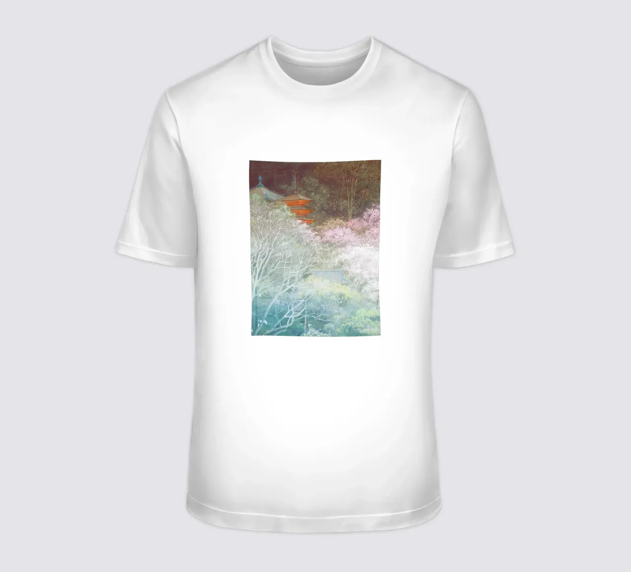 nara-yamato in spring t-shirt da Noji-Mikiko
