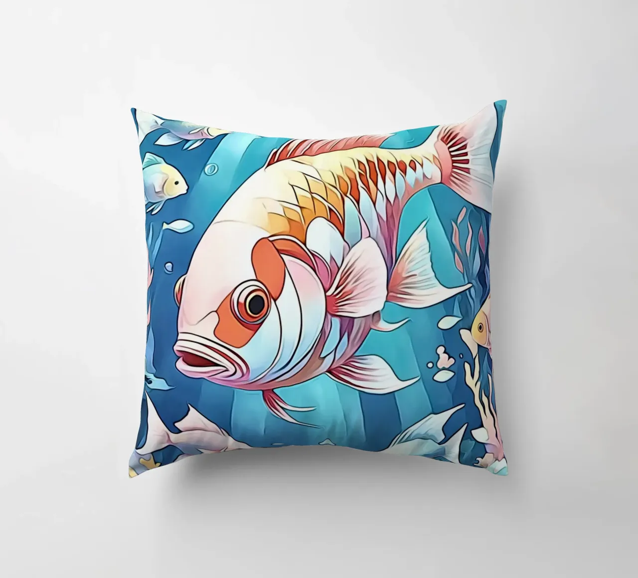 Pesce in pastello #2 cuscino da ZAMART - PopArt