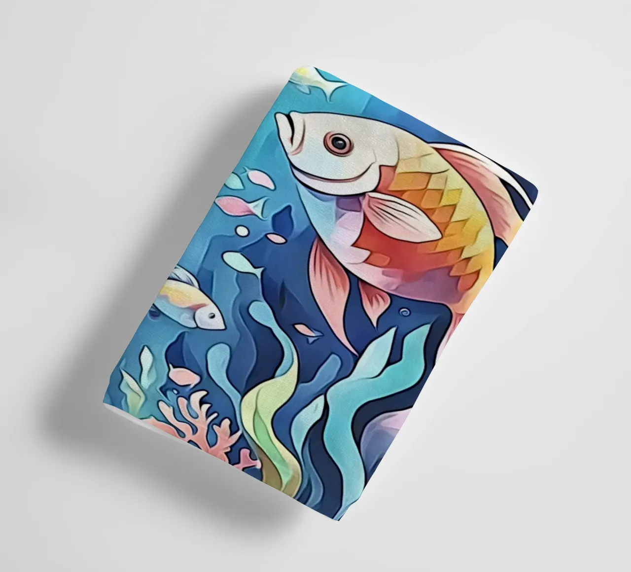 Fish in pastel #3 towel by ZAMART - PopArt
