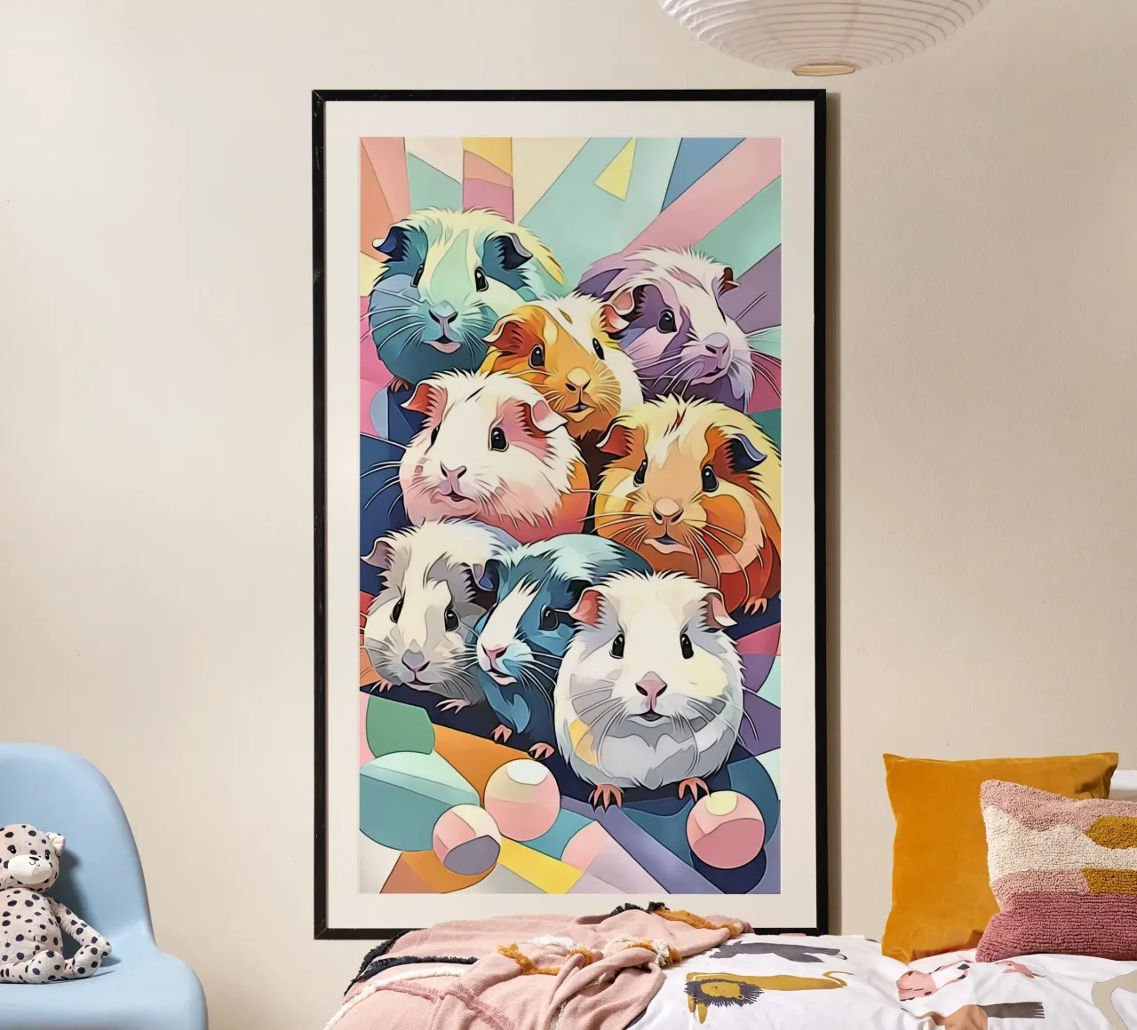 Cavia in pastello #1 poster da ZAMART - PopArt