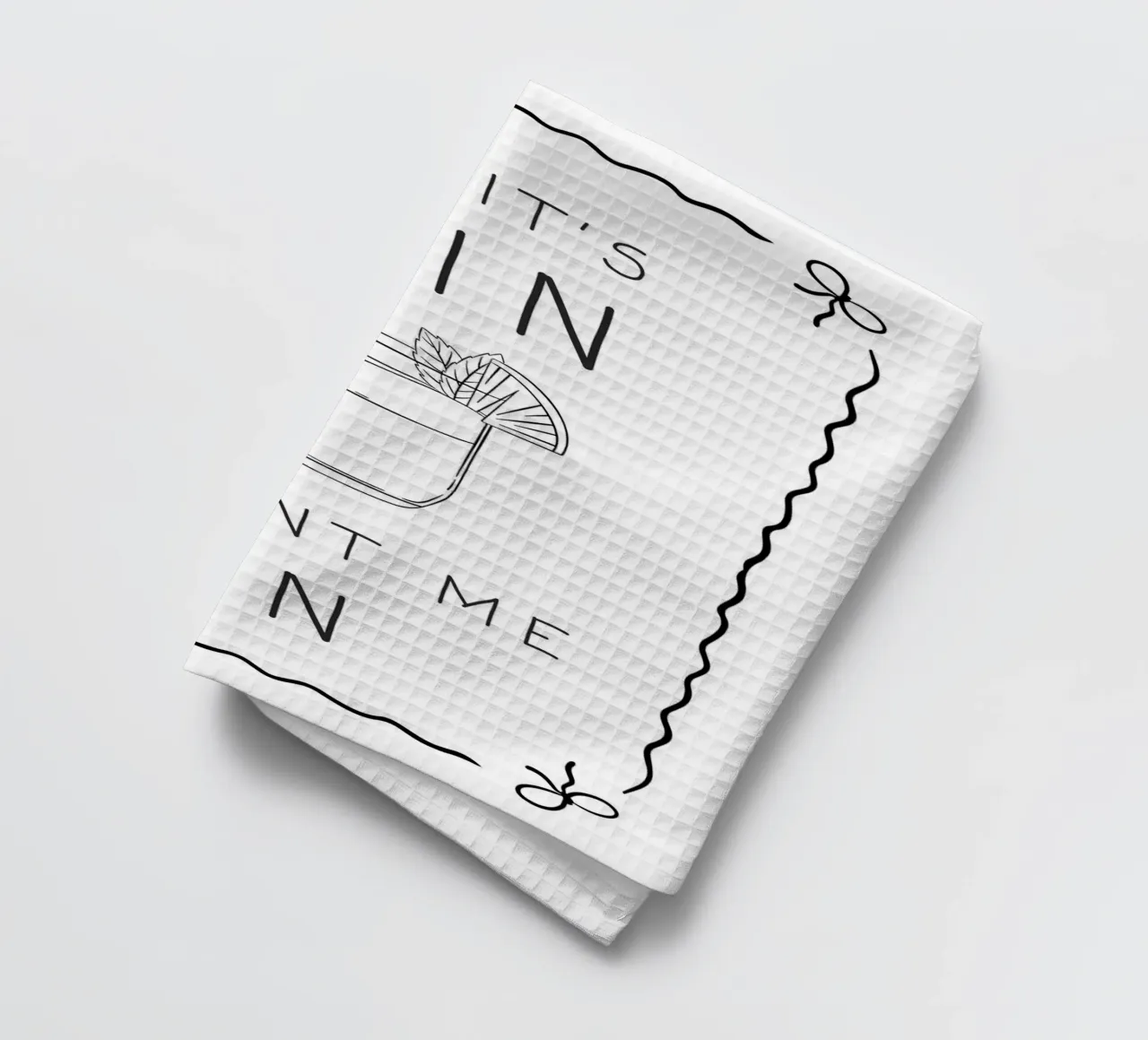 Si c'est du Gin, comptez sur moi ! torchon de Wordswordswords