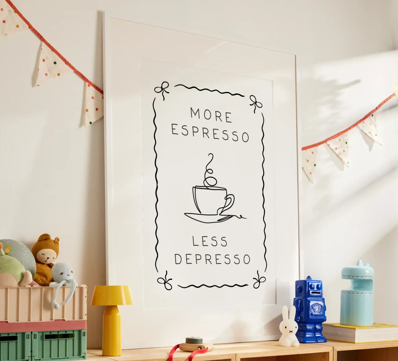 More Espresso Less Depresso carta hahnemühle da Wordswordswords