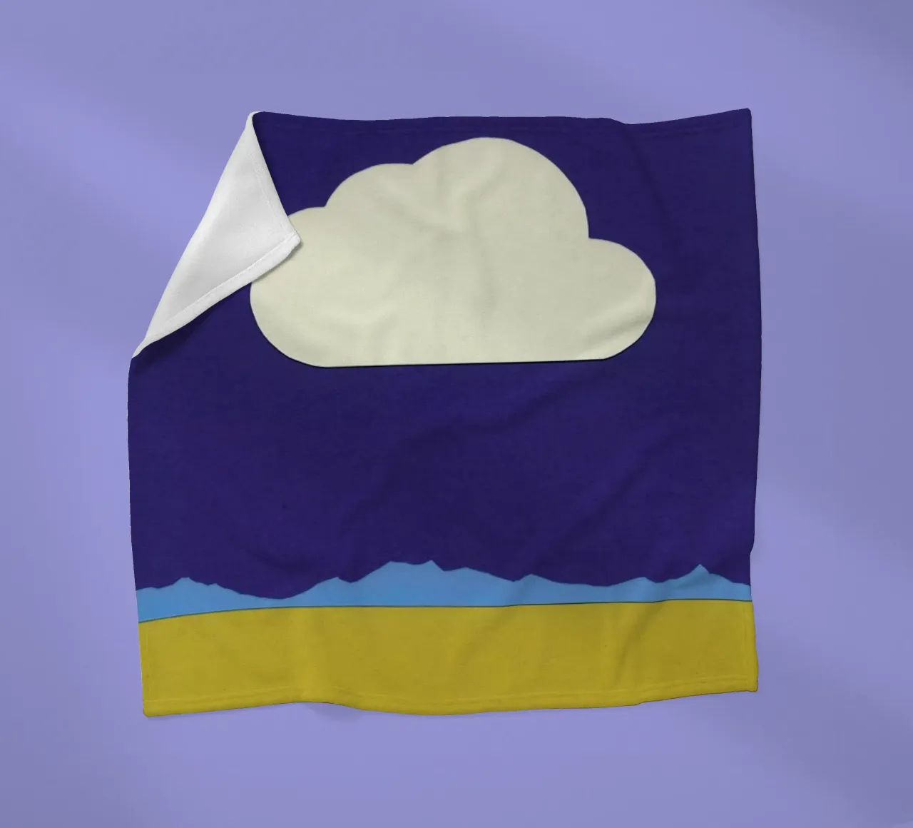 Cloud Over The Desert coperta in pile da Rosi Feist