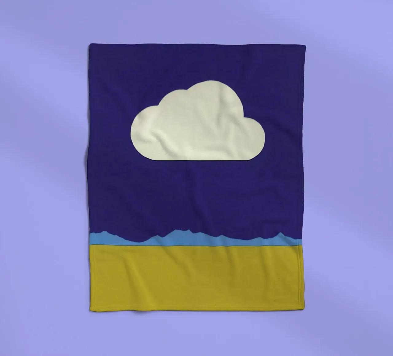 Cloud Over The Desert coperta in pile da Rosi Feist