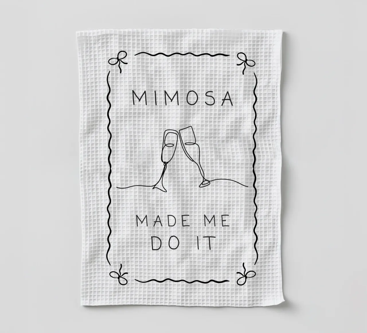Le mimosa m'a poussé à le faire torchon de Wordswordswords