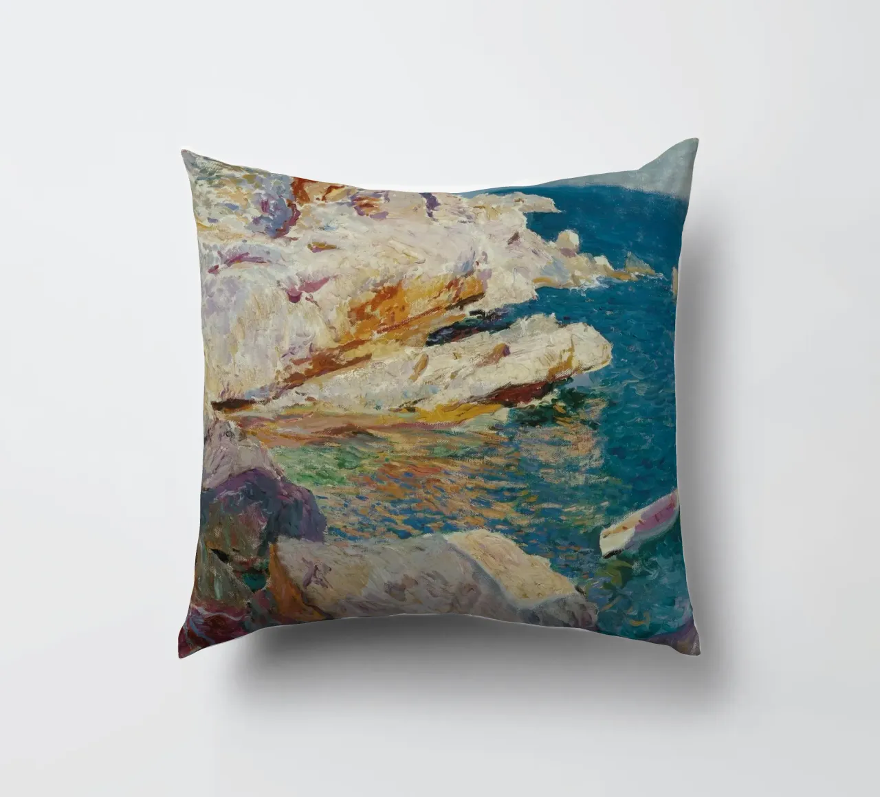 Joaquin Sorolla y Bastida, Rocce di Javea cuscino da Timeless Artworks