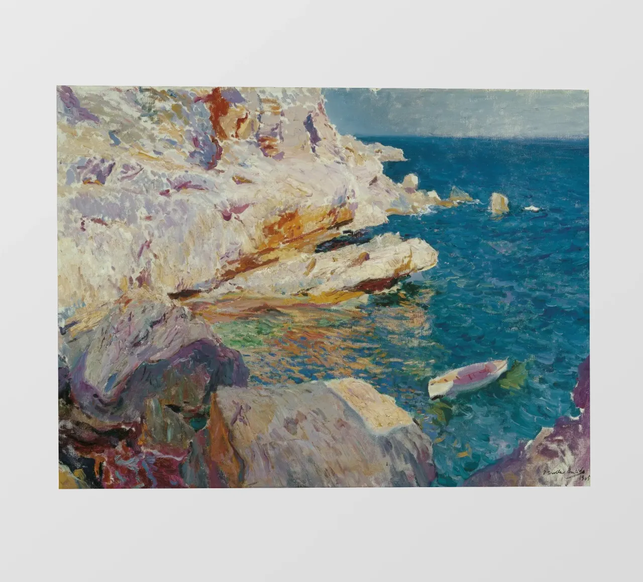 Joaquin Sorolla y Bastida, Rocce di Javea pellicola backlit da Timeless Artworks
