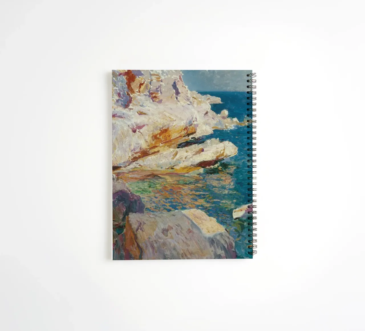 Joaquin Sorolla y Bastida, rochers de Javea carnet à spirale de Timeless Artworks