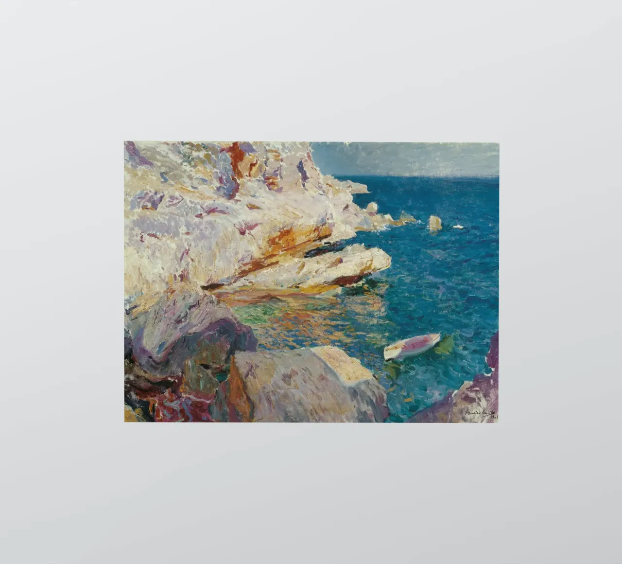 Joaquin Sorolla y Bastida, Rocks of Javea sticker by Timeless Artworks
