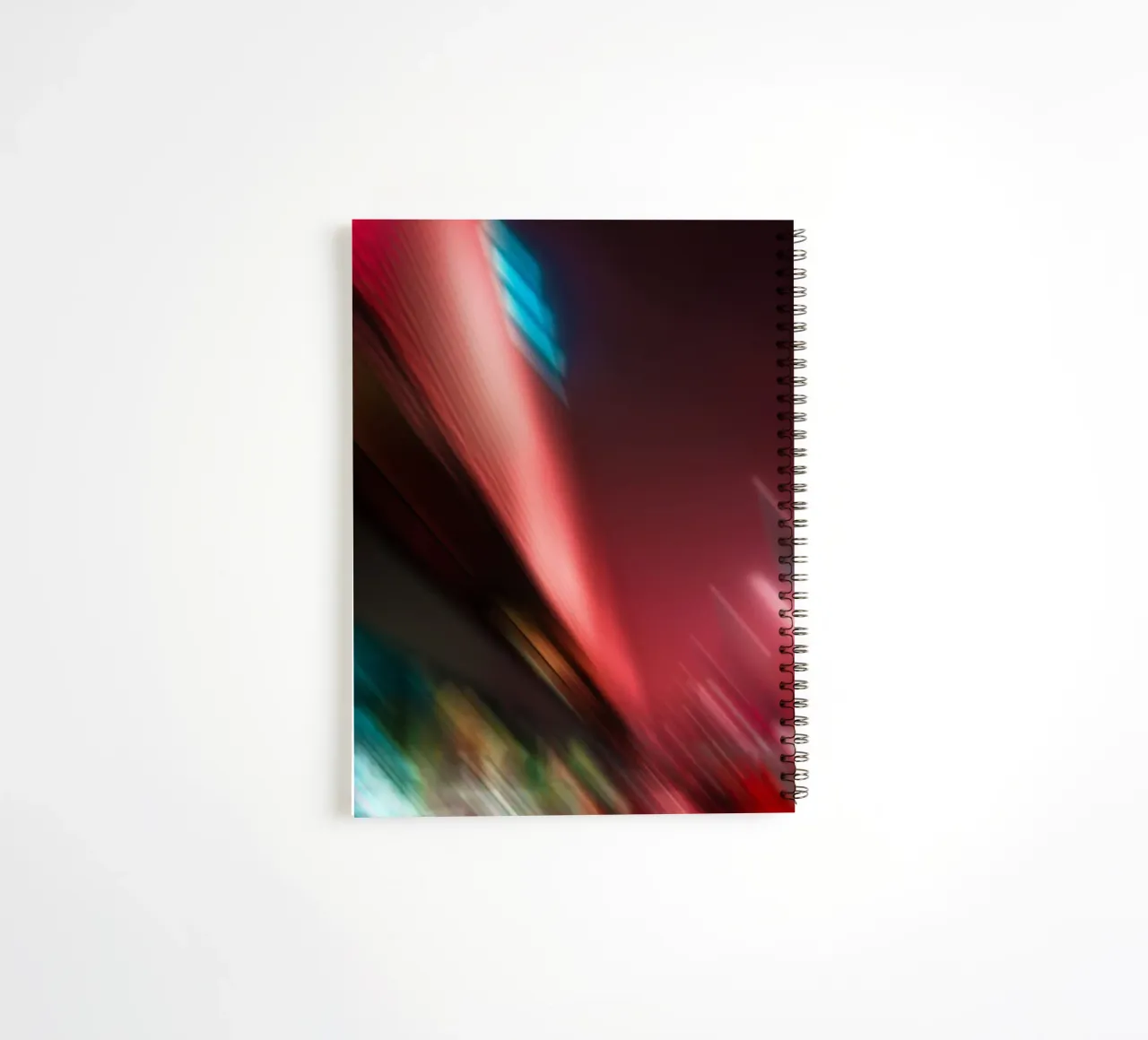 Lights Abstract spiral notebook by Flo Klein