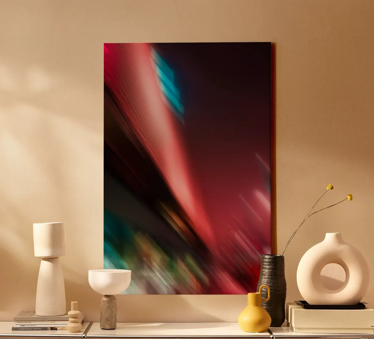 Lights Abstract canvas by Flo Klein