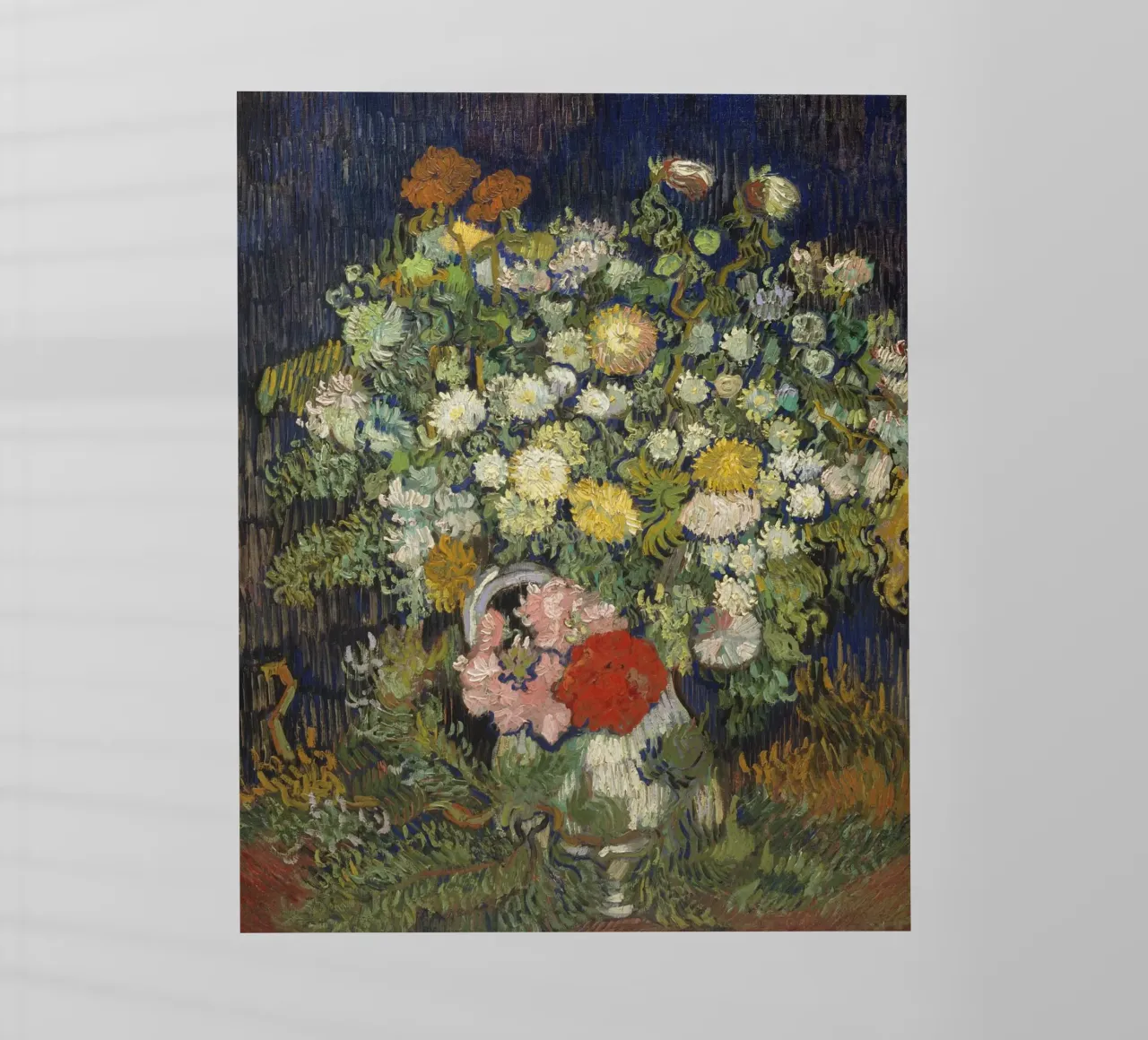 Vincent Van Gogh - Bouquet di fiori in un vaso pellicola backlit da Timeless Artworks